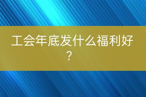 工會(huì)年底發(fā)什么福利好？